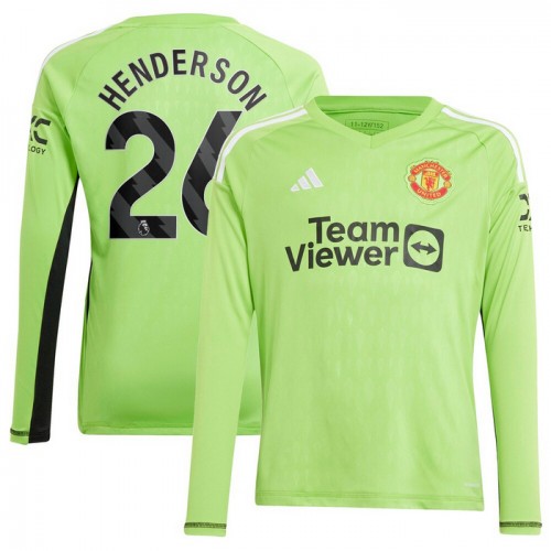 Golmanski Nogometni Dresovi Manchester United Henderson 26 Domaći 2023-24 Dugi Rukav Golmanski Nogometni Dresovi Manchester United Henderson 26 Domaći 2023-24 Dugi Rukav